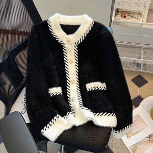 Clearance Sale~ Color Block Open Cardigan Outerwear Womens Spring Autumn High Fashion Ladylike Top Quality Knitted Woolen Vest