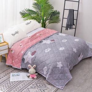 Washable Summer Lightweight Air Conditioner Quilt Child Kindergarten Student Single Double Bed Size Polyester Fiber Filled