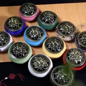 Sandalwood Incense Burner Carved Lid Copper Cover Incense Stick Holder Cover Censer Home Fragrance 雕花香炉盖 香插 檀香炉 沉香 家居熏香 装饰品