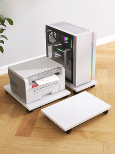 Large Size Desktop Computer Sea View Room Hostcase Base Stand Extended Wide Mobile Tray Wood Craft Simple Modern Style Furniture