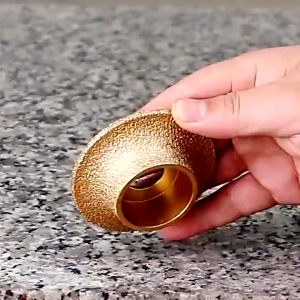 Set Mata Gerinda France Dan Round Tepi Bulat Marmer Poles 10mm Pinggul Bevel Granit Diamond Grinding Wheel