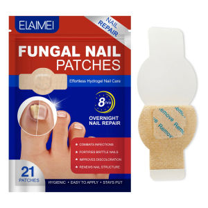 Strong Nail Strips - 1 pack 21 pieces - 8-hour nighttime nail care - Fungal Nail Strips for Sensitive Skin Easy to Apply