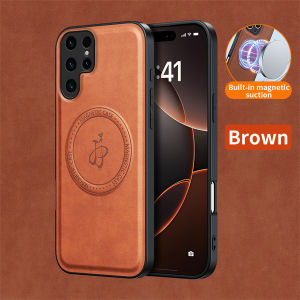 Cao da PU chất lượng Ốp điện thoại Cho Samsung Galaxy A56 A55 A54 A36 A35 A34 A26 A16 A06 4G 5G MagSafe không dây sạc bảo vệ vỏ bọc