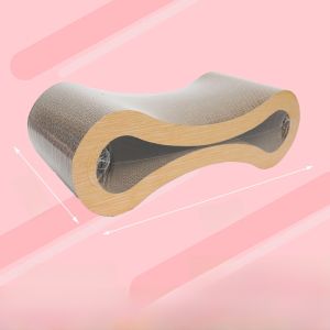 British Style Extra Large Cat Scratching Board Non Shedding 8 Shape Design Environmentally Friendly Multi Purpose Nail File