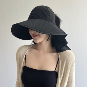XUELINLU | Shape Retaining Sun Protection Hat Big Brim Neck Covering Sun Hat