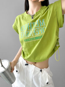 เสื้อยืดแขนสั้นสไตล์ยูนิเซ็กซ์ ทรงหลวม สไตล์เกาหลี แขนสั้น ปกติ คอกลม เสื้อผ้าทำงานฤดูร้อน แฟชั่นสตรีท ลำลอง