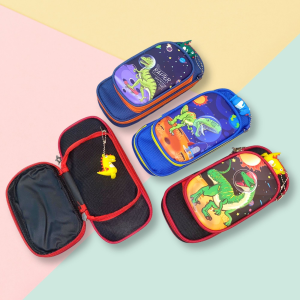9910 ~ Dinosaur Collection Pencil Case / Kotak Pensel Sekolah Kanak-Kanak Design Dinosaur T-Rex Jurassic Boy Stationery