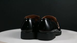 SindBabSepatu Gaun Bisnis Pria Sepatu Kulit Sepatu Pointed-toe Style Formal Dress Wedding Party Shoes