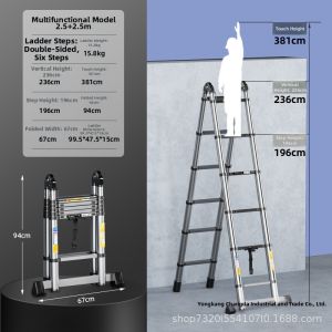 MLZH | Stainless Steel Multi-functional Extendable Ladder