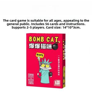 New Version Reimagined Explosive Cat Tabletop Card Game Chinese Version Bomb Cat Casual Party Game for Adults And Teens