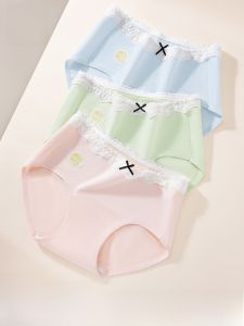 MiiOW | Pure Cotton Triangle Panties Womens Summer Underwear Comfortable Mid-Waist Shorts Anti-Bacterial Cotton Fabric No Butt Squeezing