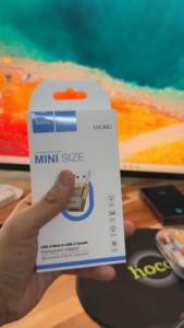 Đầu chuyển đổi otg USB to Type C (female) Hoco UA36C dùng để sạc hoặc truyền dữ liệu