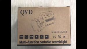 QYD Senter LED Super Terang IPX4 Tahan air Power Bank Multifungsi 45W 9600mAh Lampu Senter QL953