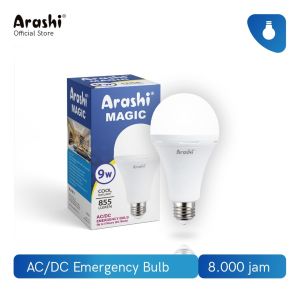 Lampu Bohlam Emergency Led ARASHI MAGIC 9 W 12 W 18 W 9W 12W 18W Watt