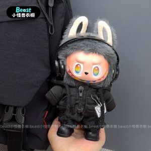 Labubu 17cm Cotton Doll Clothes Hidden Version Vinyl Plush Doll Clothes with Earphones Fashionable Soft Toy for Boys And Bé Gáis