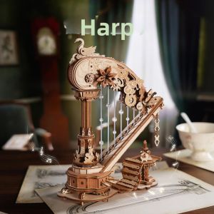 Rolife(rolife) | DIY Harp Music Box Wooden Assemble Kit
