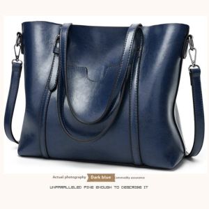 Soft Cowhide Leather Large Capacity Tote Bag Womens Crossbody Bag Commuter Fashionable Simple Match All Summer New Arrival