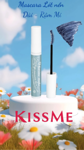 Mascara Lót Nền Dạng Nâng Cao Chống Trôi Siêu Bền Nâng Cong Làm Dài Và Rậm Mi Trong 24h Kissme Heroine Make Curl Keep Mascara Base  6G ( Màu Xám Xanh )