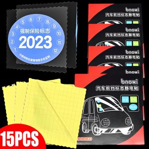 Cae Windshield Electrostatic Sticker Annual Inspection Labels Auxiliary Static Decals Glass Transparent PVC Traceless Stickers