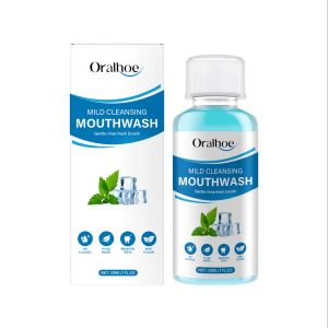 oralhoe | Oralhoe Mouthwash Gentle Cleaning Brighten Teeth Fresh Breath Remove Oral Residue Cool Feeling Fast Acting Oral Care Mouth Rinse
