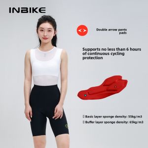 INBIKE | Womens Anti-Vibration Cycling Shorts with Braces