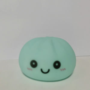 Bandai | Aesthetic LED Night Light Soft Silicone Simulation Dumpling Bun Glowing Bedroom Room Desktop Decor Home Ornaments Toys Kids Gift