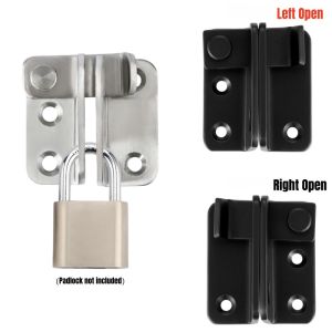 Padlock Flip LatchStainless Steel Gate Latches Slide Bolt Latch Safety Door Lock Catch for Shed Barn Cabinet Window Garage Door