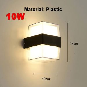 LED wall lamp modern plastic wall light sconces 10W indoor lighting home decor for living room bedroom kitchen light fixture