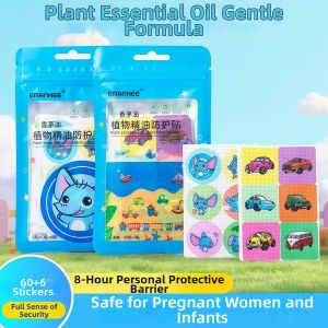 Essential Oil Insect Repellent Stickers for All Ages Outdoor Use