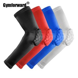 1 PC Fitness Elbow Pads Brace Support Protector Basketball Volleyball Arm Sleeve Straps Non Slip Football Padding Wraps M L XL