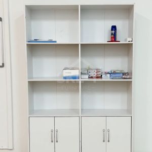 Multi Purpose Cabinet /4 DOORS 6 OPEN COMPARTMENTS BOOKSHELF/DISPLAY CABINET /filing cabinet/bookcase/rak buku/rak buku murah