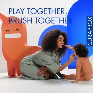 Curaprox Kids Toothbrush for Children (ages 4-12 years old) Ultra soft with 5500 bristles 1pc