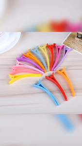 10pcs Colorful Plastic Duckbill Alligator Clips Korean Basic Hair Clips Crocodile Clip Sectioning Salon Styling Hiarpin Hair Accessories