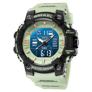 SMAEL 2022 New Product Waterproof Outdoor Sports Watch Mens Multi-Function Luminous Cool Electronic Watch Alarm Clock Chronograph Watches 8049