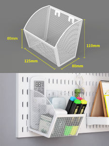 Ins Style Desktop Decoration Full Set Desktop Ornaments Book Desk Hole Board Hook No Drilling Vertical Clipable Plastic Tabletop Organizer