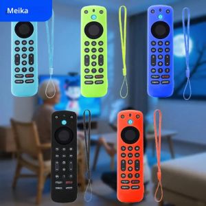 เคสซิลิโคนสำหรับอเมซอน อเล็กซา วอยซ์ รีโมท โปรฝาครอบป้องกันกันลื่นกันกระแทกรีโมทสกินสำหรับไฟทีวี