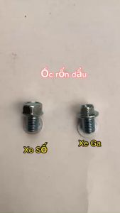 Ốc xả dầu  Ốc rốn dầu đi kèm long đen thông dụng cho hầu hết các dòng xe ga  xe số hondayamaha suzuki...