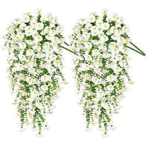 1/2Pc 75Cm Nhân Tạo Hoa Tím Treo Tường Giả Cây Nho Cây Cho Khu Vườn Nhà Trang Trí Đám Cưới Polyester Hoa Giả Dây Leo