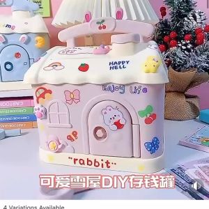 JOYL DIY INSTGRAM HOT KOREAN HOUSE COINBANK ( Random dsgn 4 patch+ 1stcke )