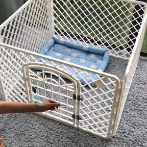 Bộ Quây Nhựa 4 Tấm Dành Dành Cho Thú Cưng Hàng Rào Nhựa Chó Mèo 90x90x60cm và 100x100x77cm