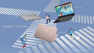 MSI Modern 14 C13M - 666 SG 14" Lightweight Intel Laptop with USB Type C Charging & Data * Free Delivery *