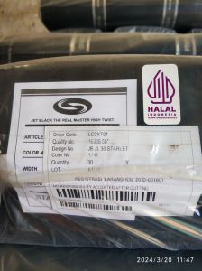 Kain Jetblack Starlet master bahan celana gamis atasan ecer per 125