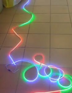 COB magic stripsRGB2811 COB LED Strips LightRGBIC COB strips with App+Remote Control Music Sync COB LED Light Strip 5m Color Changing Strip Light for TV Computer Car Camping Party DIY Decoration