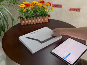 AJIUYU | Ultra Thin Magic Keyboard for iPad Pro 11 Air 11 M3/M2 Pro 12.9 Pro 13 Pad A16 Floating Folio Flat Shaft Multi-Touch Trackpad