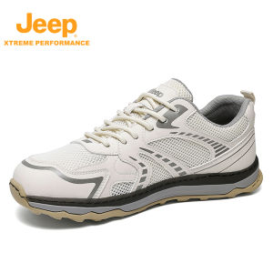 Jeep | Jeep Mens Outdoor Climbing Shoes Wear-resistant Anti-slip Breathable Lightweight Comfortable Walking Shoes Rubber Outsole