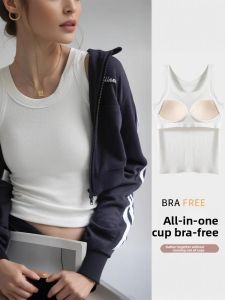BILLI ZILLY | Womens Modal Vest Top With Chest Pad Strapless Base Layer Shirt For Spring Summer Large Size Sleeveless Outerwear