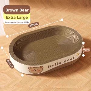 Super Large Cat Scratching Board And Bed One Piece Super Wear-resistant Anti-scratch Cat Toy Cat Scratching Tray Hipidog