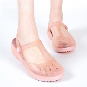 รองเท้าแตะส้นเตี้ยแบบสวมสำหรับผู้หญิง VEBLEN 2025 รองเท้าแตะแบบสวมสำหรับกลางแจ้งในช่วงฤดูร้อน รองเท้าแตะแบบสวมครึ่งหัว รองเท้าแตะพื้นนุ่ม รองเท้าแตะชายหาด