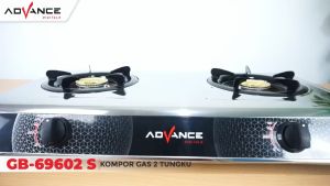 Advance KOMPOR GAS 2 TUNGKU  GB-6602S Garansi 1 Tahun