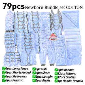 79pcs NEWBORN COTTON BUNDLE SET BARU BARUAN FOR NEWBORN BABIES SET